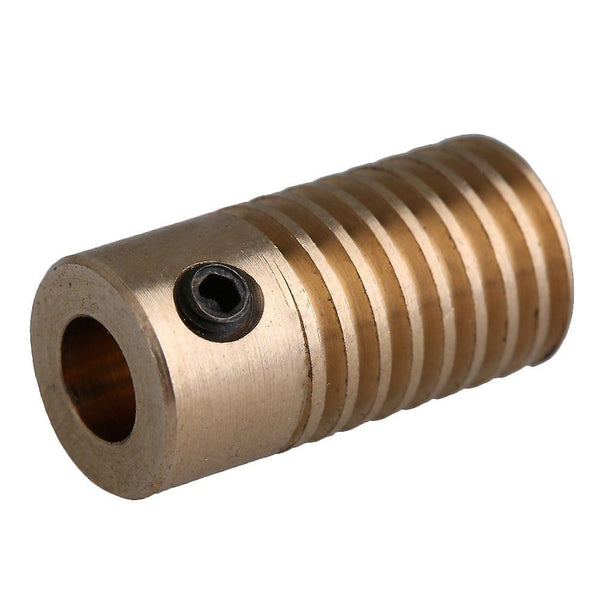 0.5 Modulus 5mm Hole Diamete Brass Worm Gear Shaft 60 Teeth Gear Wheel SetWS4918