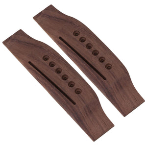 2pcs Classical Guitar Saddle Rosewood Bridge Acoustic Guitar BrownWS5017