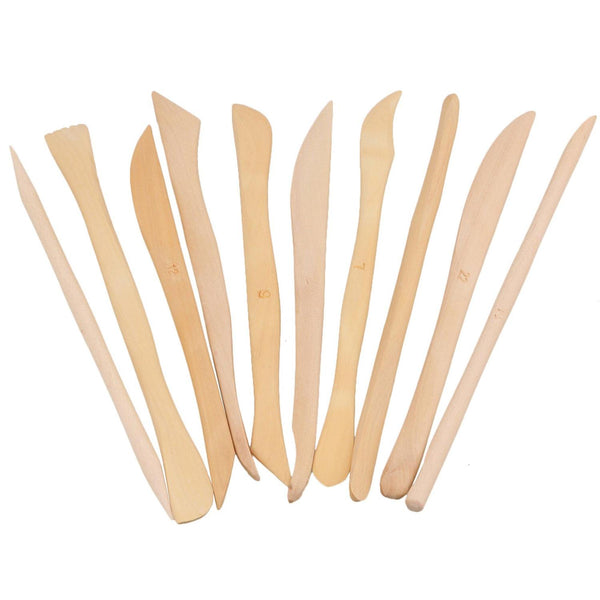 For 30pcs Wood Wooden Clay Modeling Tool Set For Pottery Making Wooden Color WS5041