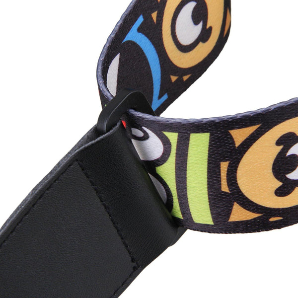 Electric Guitar Strap Belt Adjustable Leather Ends Cartoon DesignWS5260