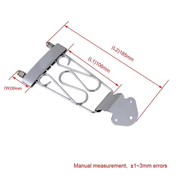 For Chrome 6-String Tailpiece Wired Frame For Electric Guitar 50.0mm WS5235