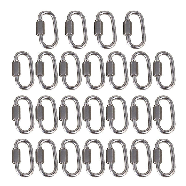 25pcs M3.5 Stainless Steel Quick Link Chain Fastener CarabinerWS5335