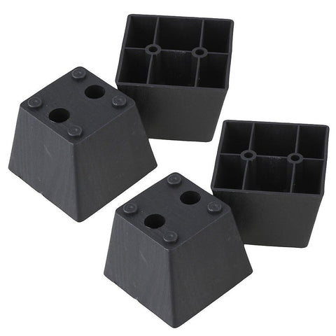 4pcs 75*75*60mm Black Trapezoid Furniture Foot Sofa Chair FootWS5358