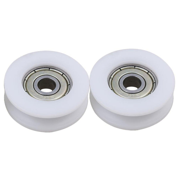 For 4xU-Shaped Slot Embedded D3.0xd0.6xT1.0cm Guide Pulley Rail Ball Bearing WS5359