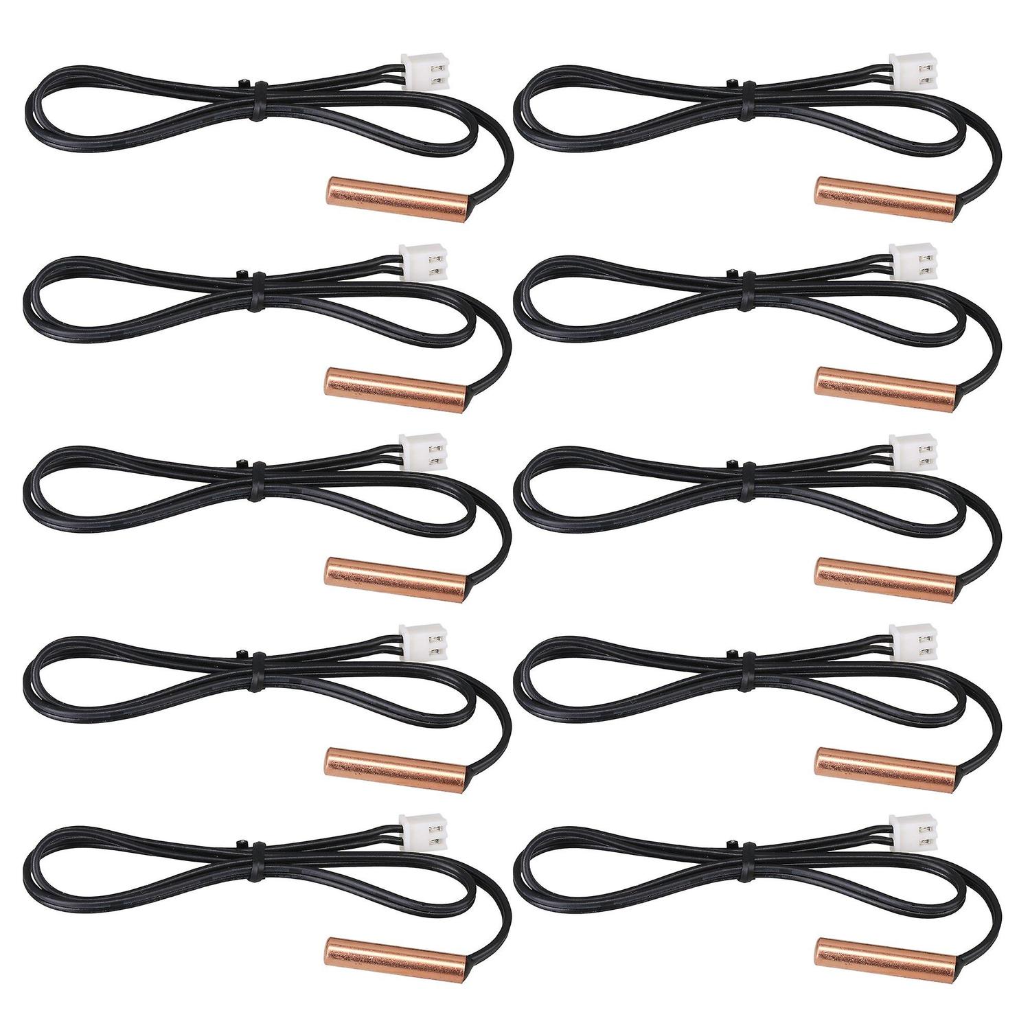 10pcs PVC 20K Sensitive Copper Head Temperature Temp Sensor 39cm LengthWS5392