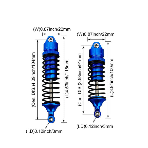 For 4pcs Navy Blue SLA014 Shock Absorber replacement for TRAXXAS 4WD RC1:10 WS5460