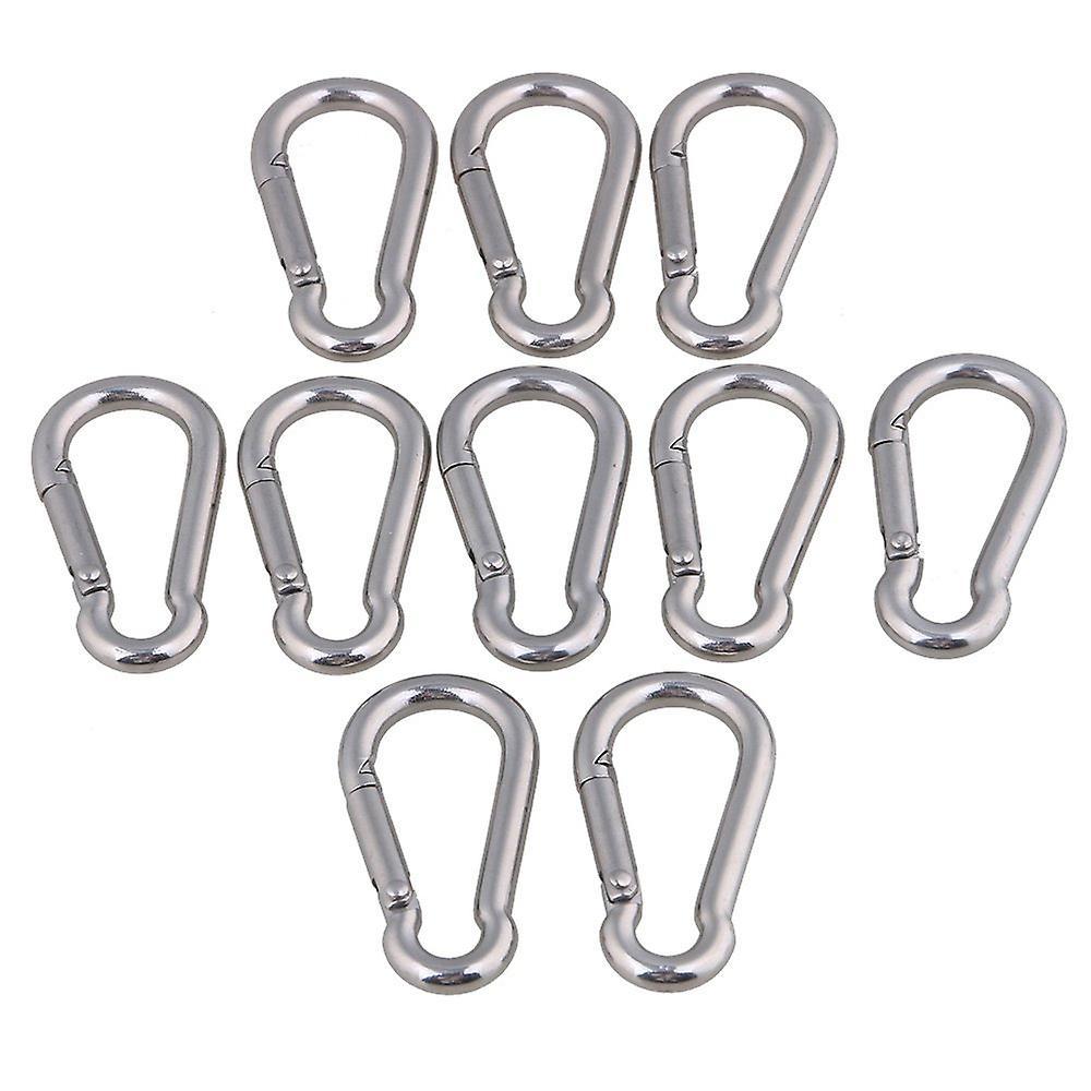 10PCS Stainless Steel Multifunctional Quick Spring Snap Link CarabinerWS5663