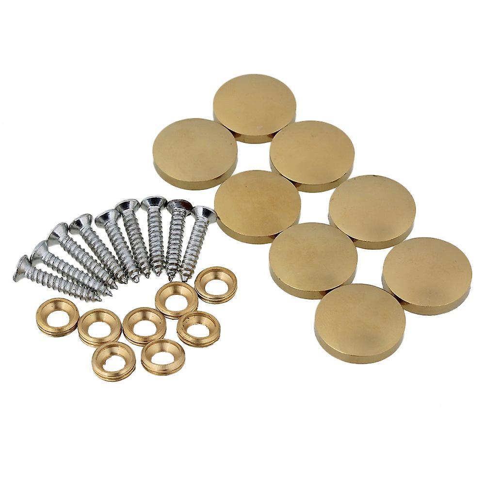 For 8pcs 20mm Gold Copper Screw Head Mirror Nails WS5683