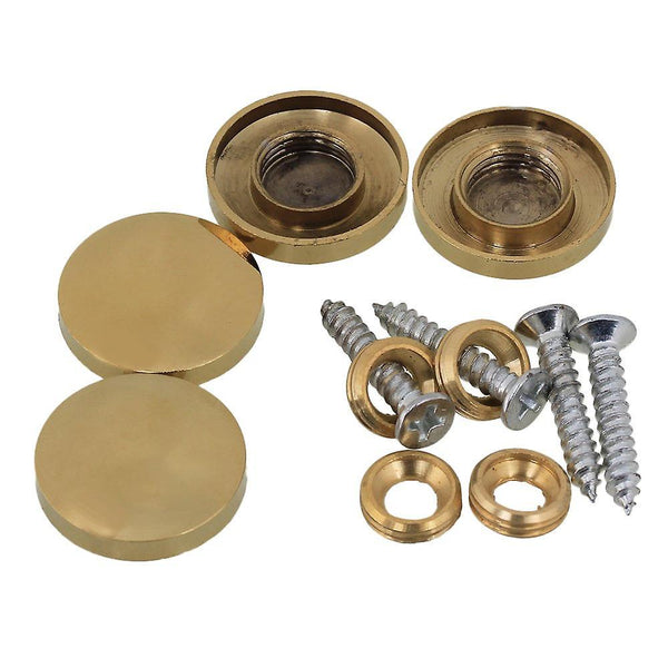 For 8pcs 20mm Gold Copper Screw Head Mirror Nails WS5683