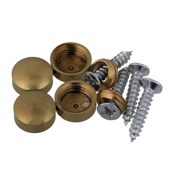 8PCS 10MM Gold Copper Screw Head Mirror NailsWS5681