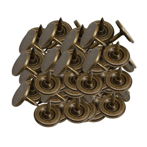 For 100pcs Bronze 8mm Flat Head Upholstery Tacks Nail Push Pins WS5720