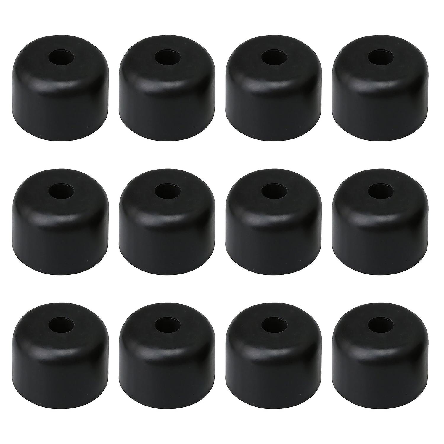 12PCS 50mm Width Plastic Round Sofa Legs for Furniture Chair Leg BlackWS5828