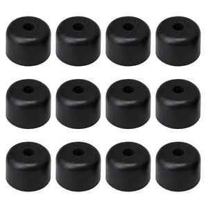 12PCS 50mm Width Plastic Round Sofa Legs for Furniture Chair Leg BlackWS5828