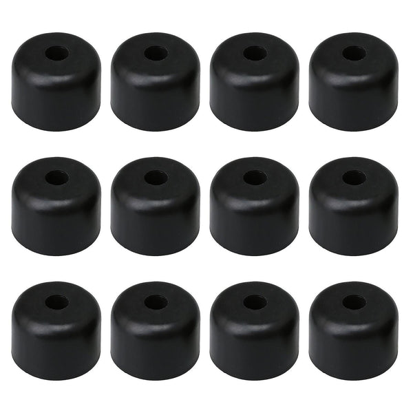 12PCS 50mm Width Plastic Round Sofa Legs for Furniture Chair Leg BlackWS5828