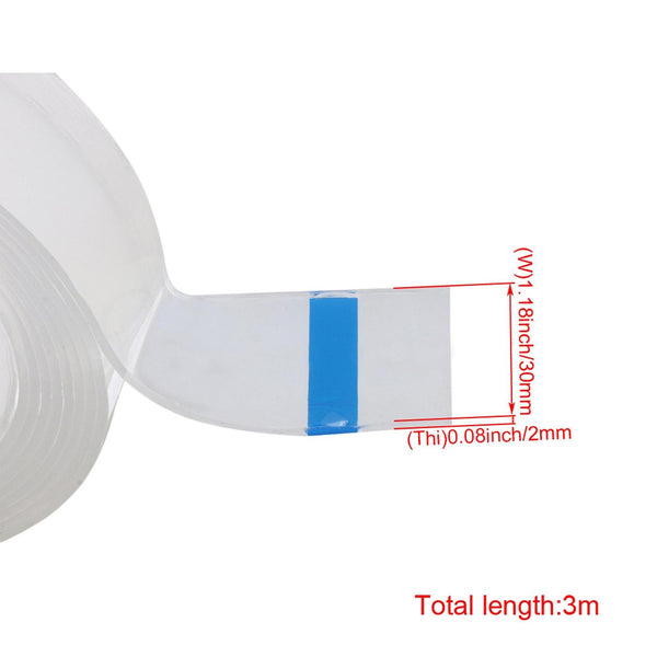 5pcs Washable Traceless Reusable Nano Double-sided Adhesive Tape 3cmx1MWS5860