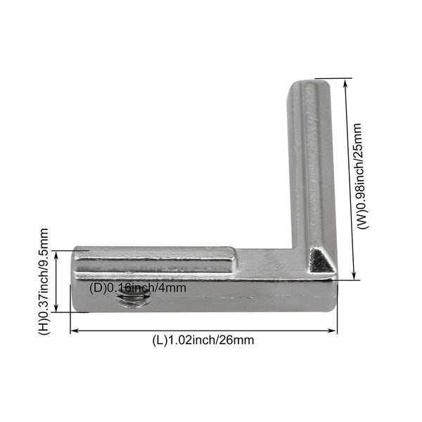 30x T Slot L-Shape Connector Joint Bracket for 2020 Series Al.ProfileWS5875