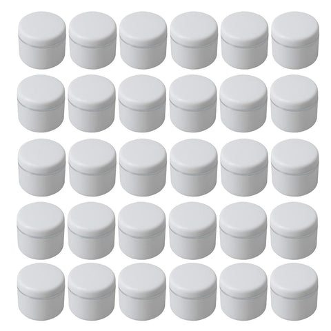 30PCS Plastic White Empty Cosmetic Container Jars Face Cream Storage JarWS5989