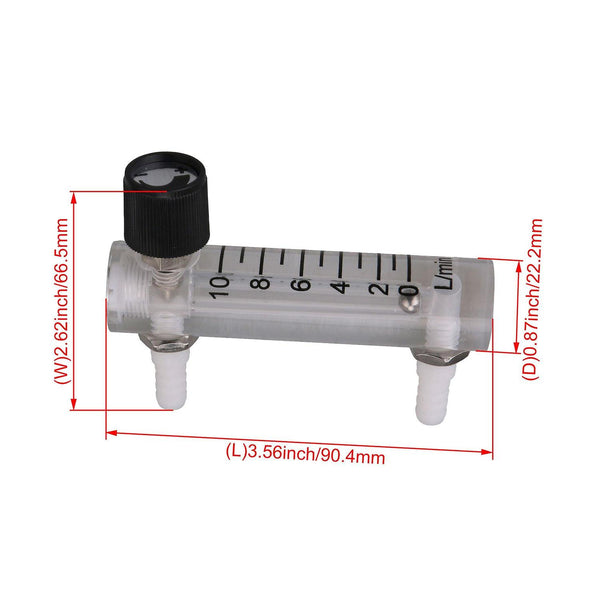 For LZQ-3 Acrylic Flowmeter (0-10 LPM Flow Meter) with Control Valve for Oxygen/Air WS6056