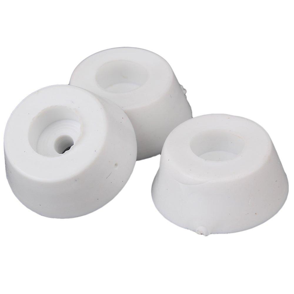 10pcs Conical White Rubber Chair Leg Pad Cover 20x15x8mm Furniture Feet Non-slipWS6118