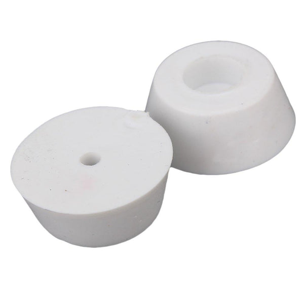 10pcs Conical White Rubber Chair Leg Pad Cover 20x15x8mm Furniture Feet Non-slipWS6118