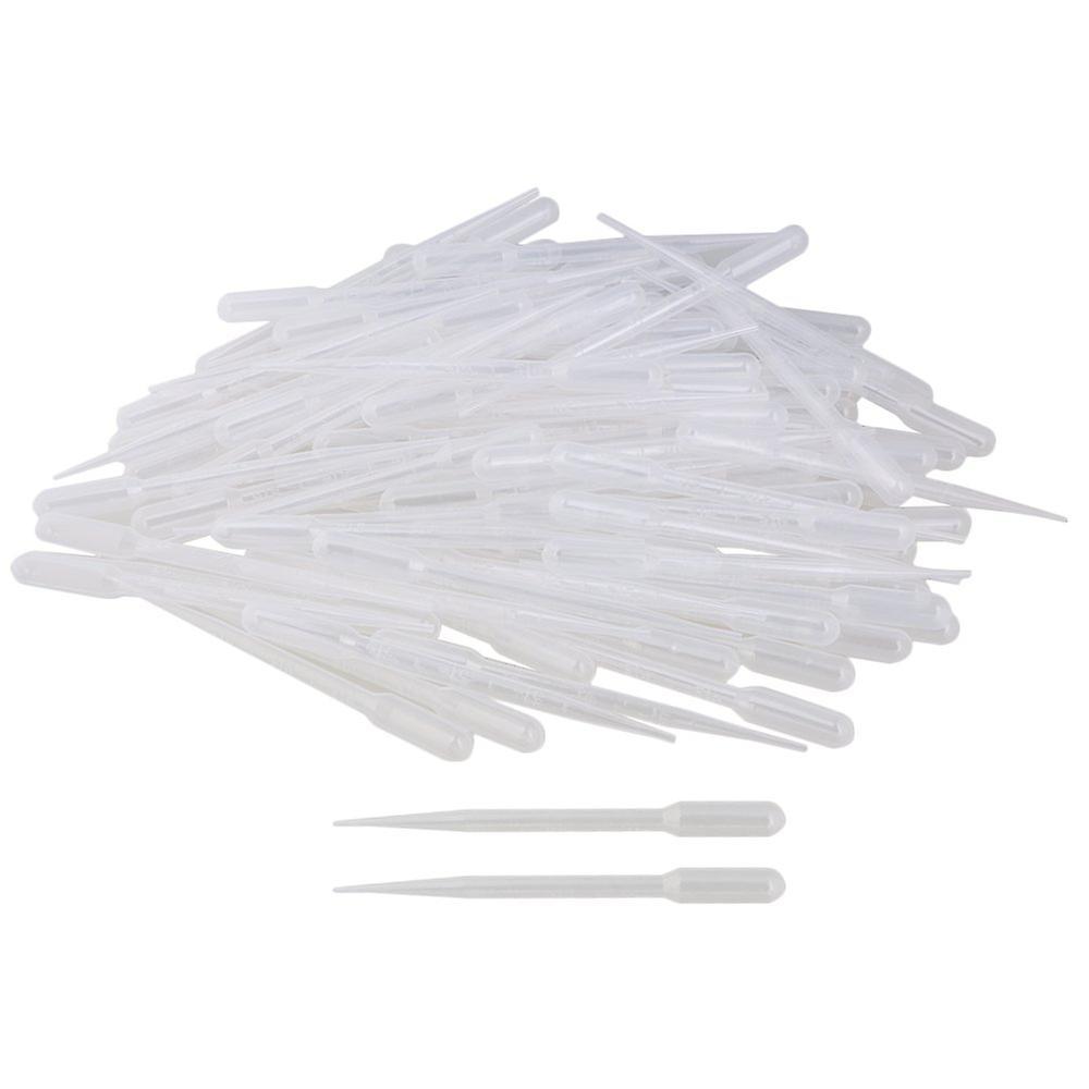 100Pcs 3ML Plastic Disposable Transfer Pasteur Pipettes Pipet 155mm DroppersWS6126