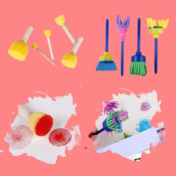 26Pcs/set Children Painting Foam Sponge BrushWS6840