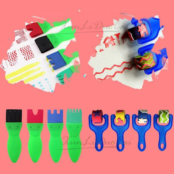 26Pcs/set Children Painting Foam Sponge BrushWS6840