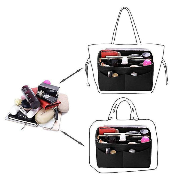 For Make up Organizer Felt Insert Bag For Handbag Travel Inner Purse Portable Cosmetic Bags WS7710