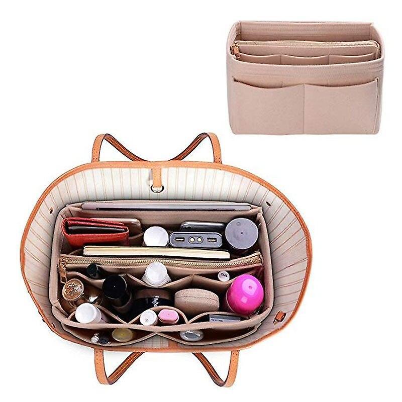 For Make up Organizer Felt Insert Bag For Handbag Travel Inner Purse Portable Cosmetic Bags WS7710