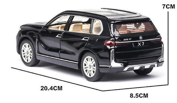 1:24 BMW X7 Car Model Alloy Car Die Cast Toy Car Model Pull Back Toy Collectibles(Black)WS8011