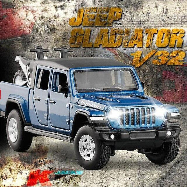 Kids Car Toy for 1:32 JEEP Gladiator metal Alloy Diecast Car Model Blue