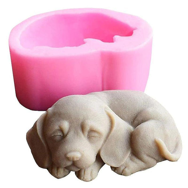 3D Dog Silicone Soap Molds Cute Puppy MoldsWS8190