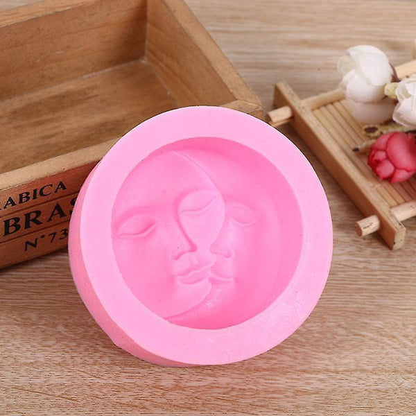 1Pcs Pink Soap Mold Round Soap model(Green Pink)WS8235