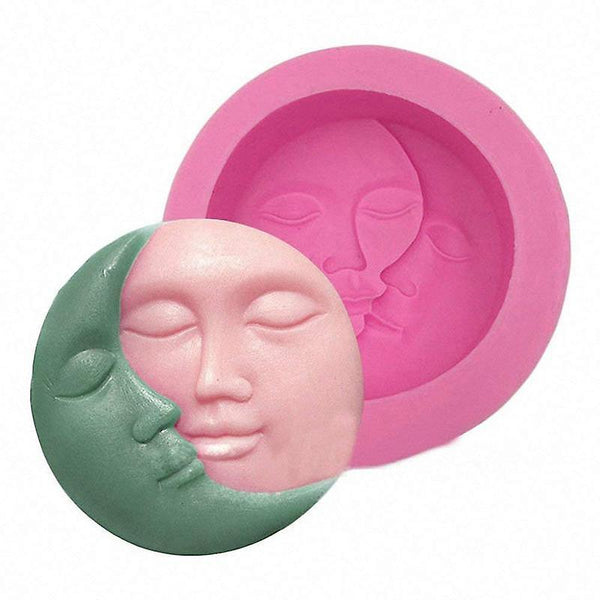 1Pcs Pink Soap Mold Round Soap model(Green Pink)WS8235