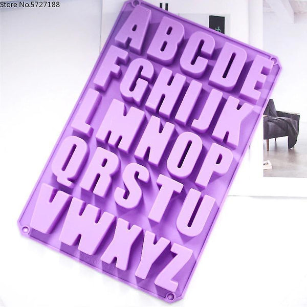 For Large Numbers Letters Silicone Soap Mold WS8354