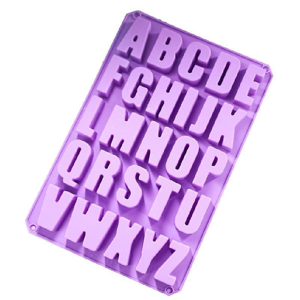 For Large Numbers Letters Silicone Soap Mold WS8354