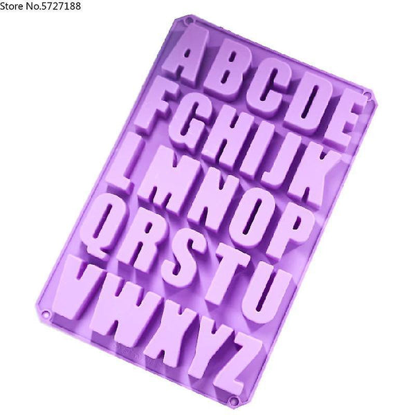 For Large Numbers Letters Silicone Soap Mold WS8354