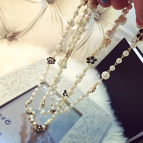 For Women Long Pearls Necklace sweater chain Necklace WS8960