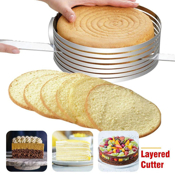 2prece Steel Round Bread Cake Slicer Cutter Mold Cake ToolsWS9168