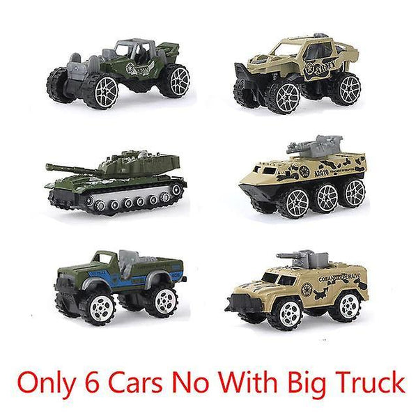 Big Truck & 6PCS Mini Alloy Diecast Car Model ToysWS9246