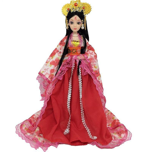 30cm 3D Eyes Chinese Princess Dolls Toys Accessories 12 Movable Jointed Girl Doll ToyWS9380