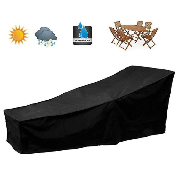 Sunbed Protective Cover Waterproof UV Dust Protection Garden Patio Furniture Cover(210*75*40*80cm)WS9375