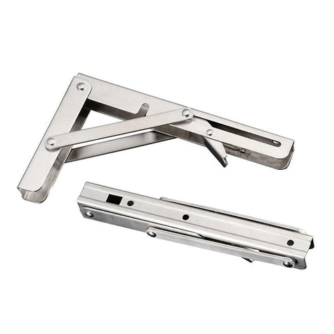 2pcs Stainless Steel Folding Stand Load Heavy Bracket For Folding Table Wall Shelf Bracket|BracketsWS9509