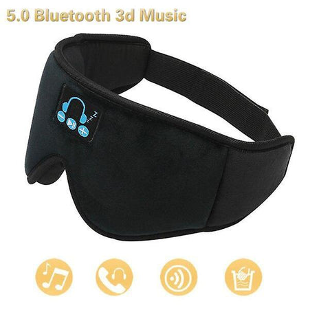 Wireless Bluetooth 5.0 Eye Mask 3D Stereo Call Sleep Goggles Do Press Ears|Eye Massage InstrumentWS9736