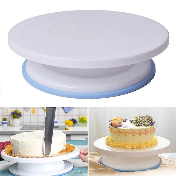 Plastic Cake Turntable Rotating Cake Plastic Cream Cakes Rotary Table DIY Pan Baking Tool|Cake MoldsWS9851