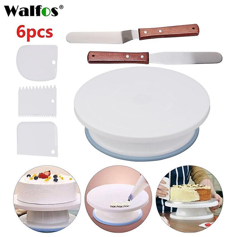 Plastic Cake Turntable Rotating Cake Plastic Cream Cakes Rotary Table DIY Pan Baking Tool|Cake MoldsWS9851