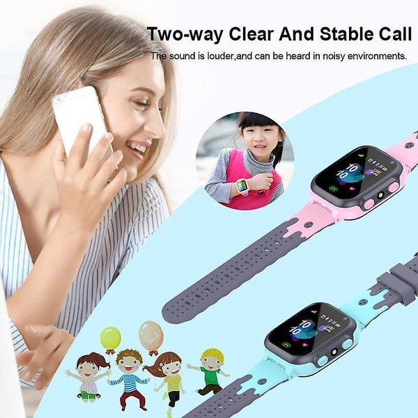 Casual Kids Watch Call Kids Smart Watch For Children SOS Waterproof Clock Girls Smart Watch Pink