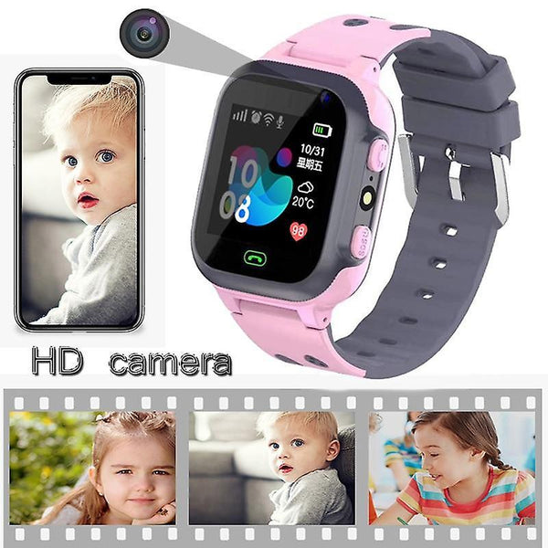 Casual Kids Watch Call Kids Smart Watch For Children SOS Waterproof Clock Girls Smart Watch Pink