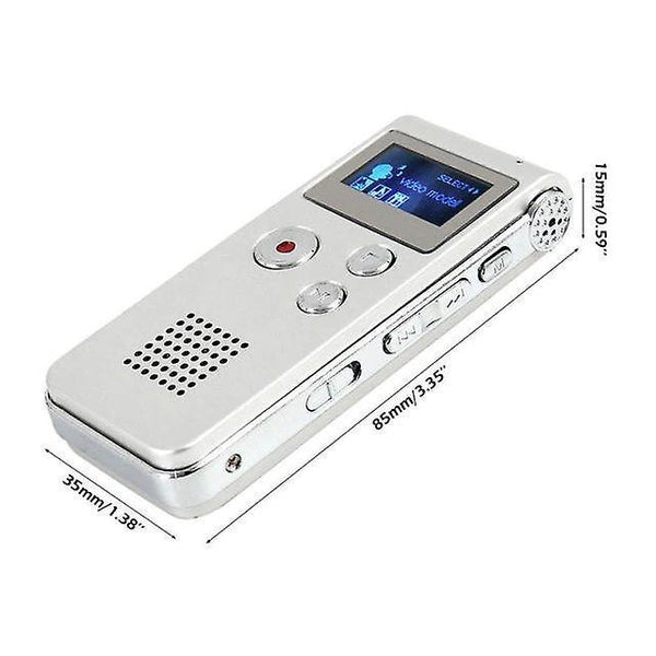 For Rechargeable 8GB Digital Recorder Dictaphone MP3 WS10744