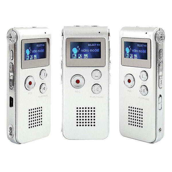 For Rechargeable 8GB Digital Recorder Dictaphone MP3 WS10744